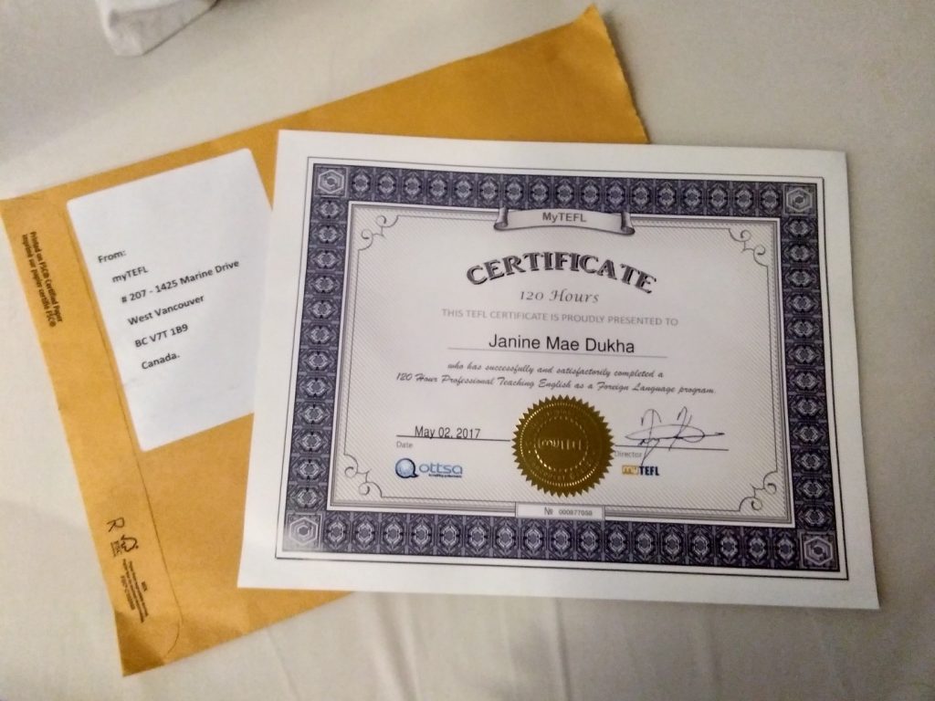 TEFL Cert! | © Janine Dhuka/MyTEFL