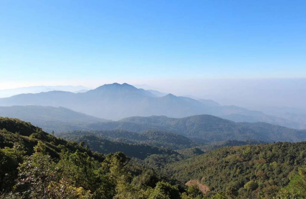 The mountains around Chiang Mai