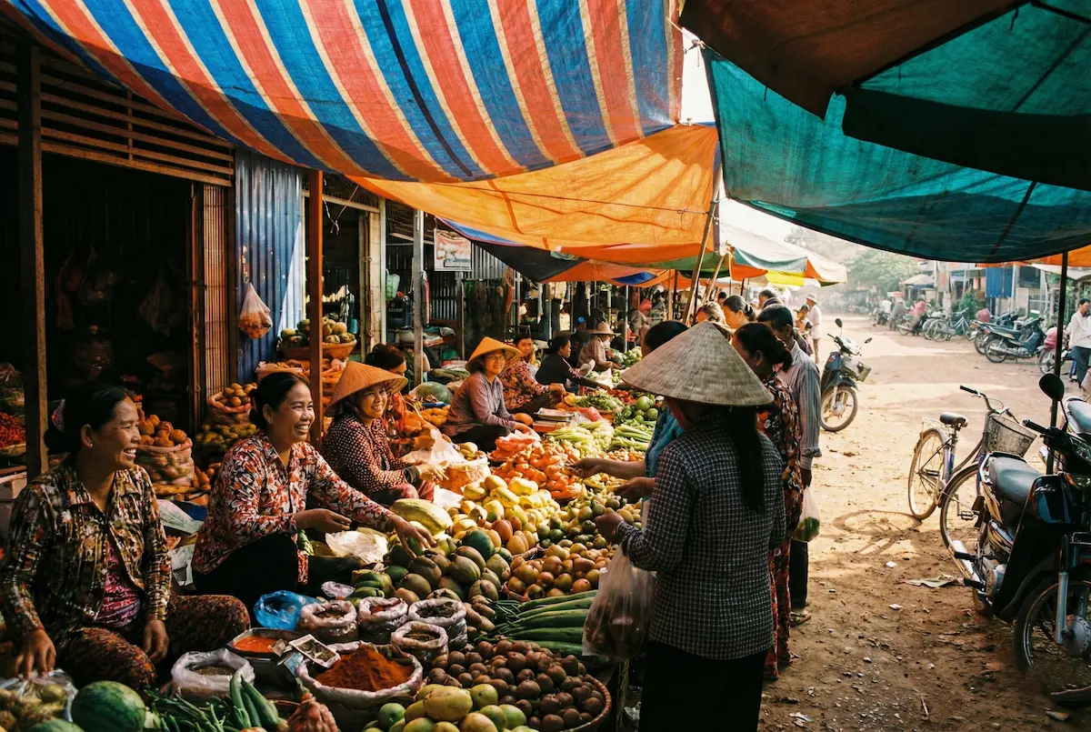 Authentic rural life and local markets in Cambodia for TEFL interns with myTEFL
